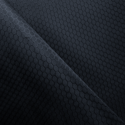 Ткань Оксфорд 300D PU Рип-Стоп СОТЫ, цвет Черный (на отрез)  в Усть-Илимске