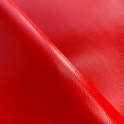 Тентовый материал ПВХ 600 гр/м2 плотная, Красный (Ширина 150см), на отрез  в Усть-Илимске, 600 г/м2, 1189 руб