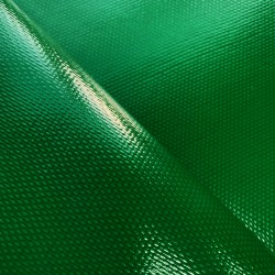 Ткань ПВХ 600 гр/м2 плотная, Зелёный (Ширина 150см), на отрез  в Усть-Илимске
