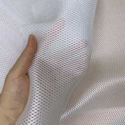 Сетка 3D трехслойная Air mesh 160 гр/м2, цвет Белый (на отрез)  в Усть-Илимске