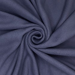 Ткань Флис Односторонний 130 гр/м2, цвет Темно-серый (на отрез)  в Усть-Илимске