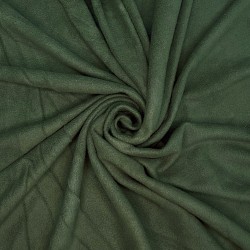 Ткань Флис Односторонний 130 гр/м2, цвет Темный хаки (на отрез)  в Усть-Илимске
