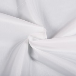 Ткань подкладочная Таффета 190Т, цвет Белый (на отрез)  в Усть-Илимске