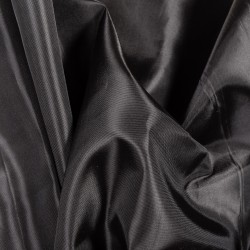 Ткань подкладочная Таффета 190Т, цвет Черный (на отрез)  в Усть-Илимске