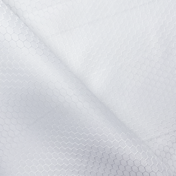 Ткань Оксфорд 300D PU Рип-Стоп СОТЫ, цвет Белый (на отрез)  в Усть-Илимске
