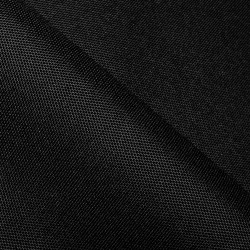 Прорезиненная ткань Оксфорд 600D ПВХ, Черный (на отрез)  в Усть-Илимске