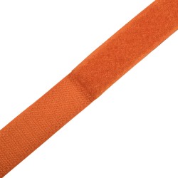 Контактная лента 25мм цвет Оранжевый (велькро-липучка, на отрез)  в Усть-Илимске