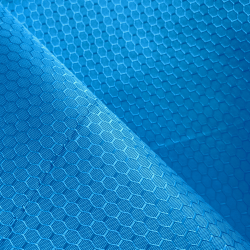 Ткань Оксфорд 300D PU Рип-Стоп СОТЫ, цвет Голубой (на отрез)  в Усть-Илимске