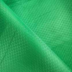 Ткань Оксфорд 300D PU Рип-Стоп СОТЫ, цвет Зелёный (на отрез)  в Усть-Илимске