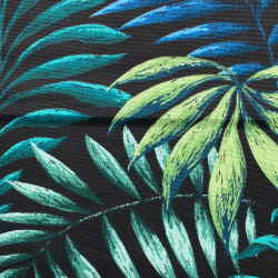 Интерьерная ткань Дак (DUCK), принт &quot;Тропические листья&quot; (на отрез)  в Усть-Илимске
