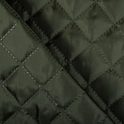 Стеганая подкладочная ткань с синтепоном (100гр/м2), цвет Хаки (на отрез)  в Усть-Илимске